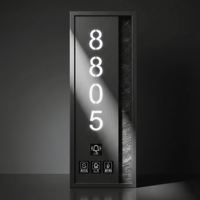 Plaque de porte LED moderne pour hôtel, numéro de chambre éclairé, signalisation d'accueil, panneau de direction pour chambre d'hôtes