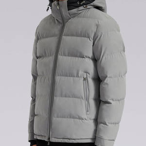 Elegante Stand Collar Bubble Chaquetas Hombres Mujeres Personalizable Impermeable Transpirable Bordado Bolsillos OEM Servicio Invierno - Product Image 5