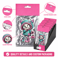 Support de présentation de bureau PDQ avec logo personnalisé, désodorisant de voiture en feuille à suspendre, motif dessin animé d'Halloween, vente en gros pour les magasins de détail