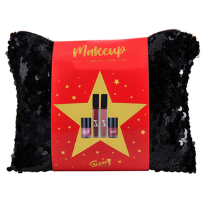 Set di Strumenti per il Trucco con Strass Neri, Borsa per il Trucco Elegante e Lussuosa - Product Image 2