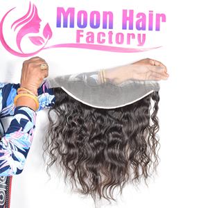 Nouveau Produit Cheveux humains indiens de l'usine Frontal Wavy soyeux doux brillant aspect naturel texture forte à vendre - Product Image 4