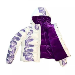 Chaquetas estampadas de talla grande para hombre, abrigos de burbujas con estampado de sublimación, chaqueta acolchada de relleno de algodón para invierno - Product Image 5