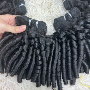 Cabello humano Tejido rizado Venta al por mayor Grado barato Primavera Curl Cabello humano Tejidos Paquetes Romance Curl Alta calidad Primavera Curl - Product Image 4