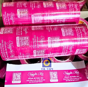 Cinta de sellado de caja de envío Logotipo personalizado de alta calidad Etiquetas de embalaje de publicidad enrolladas impresas Uso industrial certificado ROHS - Product Image 2