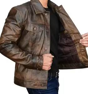 Chaqueta de cuero para hombre de calidad superior personalizada, chaqueta de piel de cordero para carreras, motocicleta, satén informal, estilo camisa de satén - Product Image 1