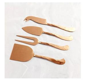 Juego de 4 quesos de metal de Venta caliente con mango acrílico nuevo juego de queso de metal para queso nuevo juego de cubiertos de metal en precio al por mayor - Product Image 5