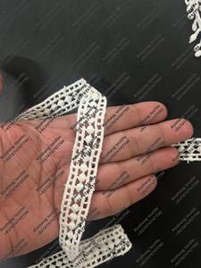 Garniture en dentelle blanche Gpo en coton blanc Bordure en dentelle Guipure Renda Broderie pour les offres de vêtements en gros - Product Image 2