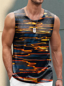 เสื้อกล้ามถักนิตติ้งสำหรับผู้ชายเสื้อกั๊กออกกำลังกายผ้าคอตตอน100% เข้ารูปกล้ามเนื้อติดโลโก้แบบกำหนดเองสำหรับฤดูร้อน - Product Image 2