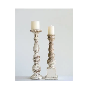 Portavelas de madera de diseño creativo de fábrica, madera blanca para mesa de comedor, mesa auxiliar, hogar, hoteles, restaurante, gran oferta, portavelas - Product Image 5