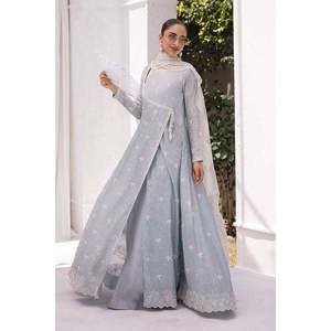 Ensemble de robe Solene Kalidar et dupatta en mousseline de soie - Product Image 5