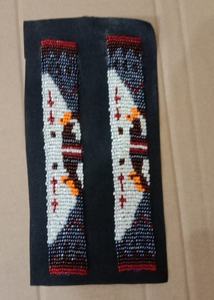 แพทช์ทำด้วยมือลูกปัดสีฟ้าแพทช์งานฝีมือพื้นเมืองลูกปัดไข่มุกงานปักตามสั่ง - Product Image 3