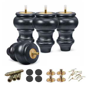 Patas de Sofá de Madera Maciza Torneada, Diseño Tradicional de Primera Calidad para Sala de Estar, Sofá, Silla, Cama, Gabinete, Fábrica OEM ODM - Product Image 2