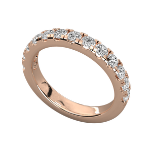 Fabricant en gros, bijoux fins en argent sterling 925, plaqué or 14 carats, certifié IGI, coupe brillante, bague de mariage classique en diamant - Product Image 1