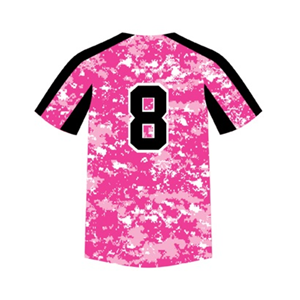 เสื้อเบสบอลกระดุมเต็มกำหนดเอง OEM ระบายอากาศได้ดีทวิลที่มีคุณภาพสูงคอวีที่กำหนดเองชื่อทีมจำนวนพลัสไซส์ระเหิด - Product Image 3