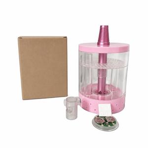 Set de Hookah Portátil de Acrílico con Luz LED, Diseño Compacto para Viajes, Manguera Individual, Personalizable para Fiestas y Salones, Venta al Por Mayor - Product Image 3