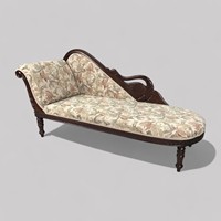 Chaise longue convertible trois places en bois massif d'acajou sculpté à la main, style antique français, avec revêtement en velours, pour salle de sport ou cuisine