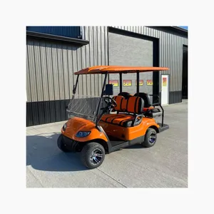 Made 2 seat battery powered electric aluminum golf cart and Controller