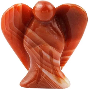 Gros Naturel Rouge Cornaline Cristal Gemme Figurines Angles pour Reiki Pierre De Guérison Matériel - Product Image 4