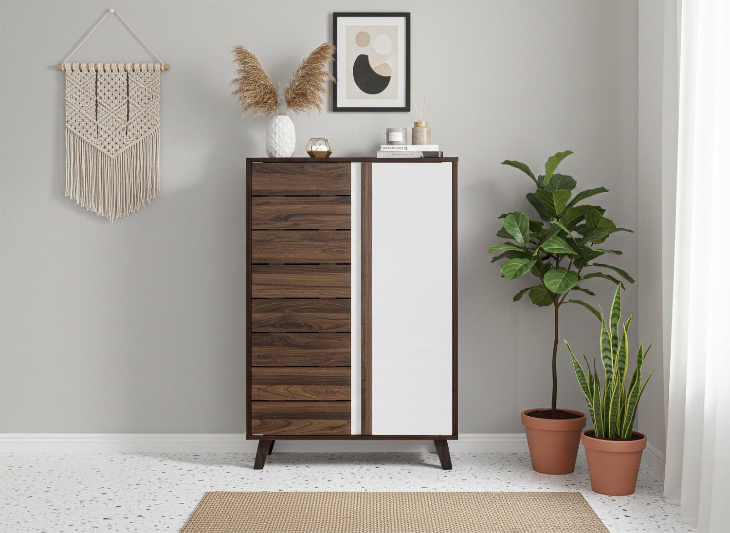 Columbia Walnut + White