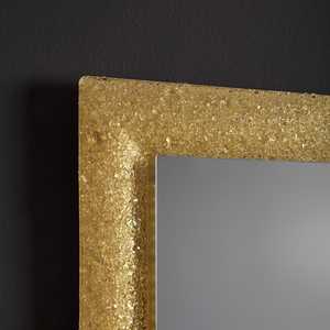 Reversible Gold Grain 90x62 Fused Glass Frame <b>Framed</b> <b>Mirror</b> - Product Image 4