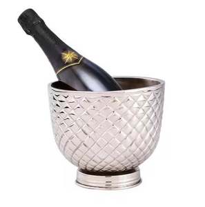 Enfriador de vino con acabado plateado de acero inoxidable de la mejor calidad, Cubo de bebidas para hotel, restaurante y bar - Product Image 5