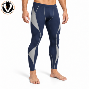 Les leggings d'entraînement pour hommes offrent un matériau durable, un confort respirant et une mobilité flexible pour le sport, la remise en forme et les entraînements réguliers. - Product Image 5