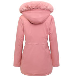 Doudoune d'hiver ample et oversize pour femme, col roulé, capuche, standard, respirante, tissée, streetwear - Product Image 2