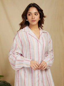 Nuevo diseñador de moda hecho a mano personalizado sólido Casual manga completa vestido de mujer en fabricación al por mayor - Product Image 3