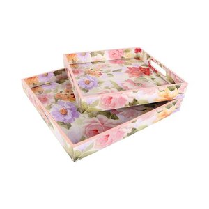 Plateau de service en métal avec finition émaillée design fait main, vaisselle, plateau de service décoratif en métal fait à la main - Product Image 6