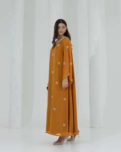 Nueva Llegada, Abaya Árabe Mukhawar Elegante Hecha a Mano de Manga Larga Antiarrugas para Adultos, Tela de Seda Lujosa de Primera Calidad para ORACIÓN - Product Image 2