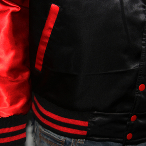 Veste universitaire pour homme - Style classique de collège, col montant en toile, respirante et coupe-vent, ajustement confortable, veste décontractée d'hiver - Product Image 4