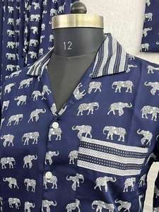 Conjunto de Pijama Premium para Mujer, Ropa de Dormir Suave, Ligera y Elegante para Noches Acogedoras, Pijama de Algodón Estampado - Product Image 3