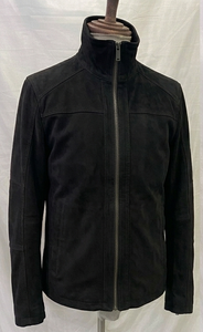 Veste en cuir pour homme, style streetwear, fermeture éclair, en nubuck de vache premium, séchage rapide - Product Image 1