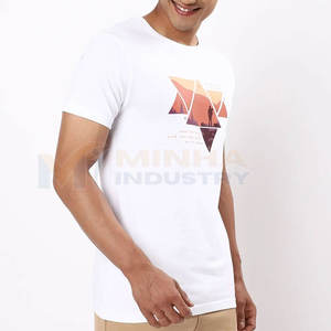 เสื้อยืดผ้าฝ้ายแขนสั้นคอกลมสำหรับผู้ชายเสื้อแบบพรีเมี่ยมสำหรับสวมใส่สบายๆในชีวิตประจำวันและแนวสตรีทแฟชัน - Product Image 2