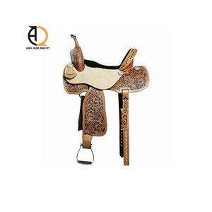 Conjunto de Silla de Montar para Caballo, Equipo Ecuestre de Cuero Genuino, Silla de Montar Inglesa - Product Image 4