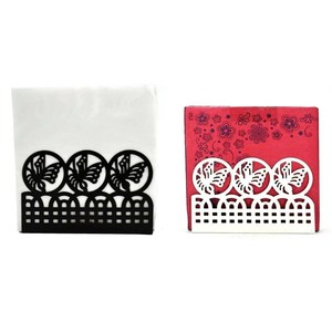 Porte-serviettes en papier de soie en métal autoportant comptoir de Table multifonction porte-boîte à mouchoirs en cuir PU avec papeterie - Product Image 4