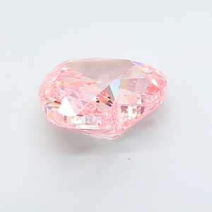 Bague de fiançailles haut de gamme avec diamant CVD de 18,88 carats, taille cœur, rose vif fantaisie, clarté VS2, certifié IGI - Product Image 6