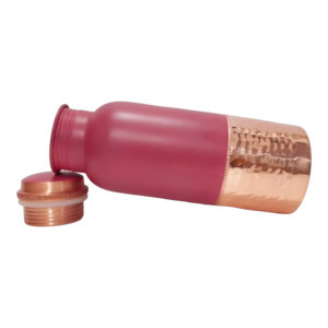 Unique Design Half Hammered <b>Drinking</b> <b>Copper</b> Water <b>Bottle</b> for Health Benefits in Low Price - Product Image 2