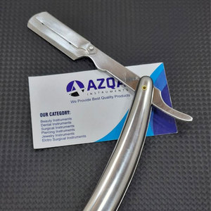 Navaja de Afeitar Profesional de Acero Inoxidable, Navaja de Barbero Plegable con Mango de Metal, Herramienta de Peluquería - Product Image 4