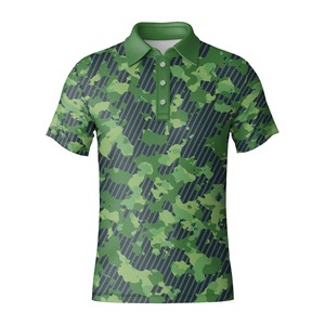 Polo de golf athlétique pour homme, séchage rapide, polyester haute performance, extensible, ajusté - Product Image 6