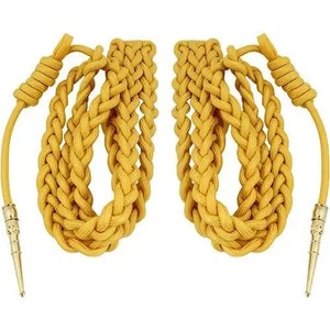 Aiguillette dorado elegante con logotipo de requisito personalizado de alta calidad con cordón trenzado para cordones de uso formal - Product Image 4
