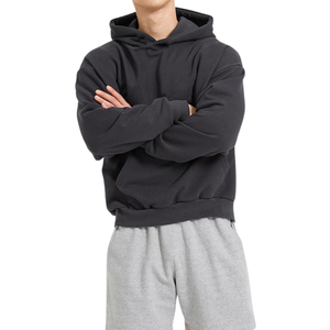 เสื้อฮู้ดดี้ผ้าฟลีซพิมพ์ลายพัฟฟ์แบบกำหนดเอง คุณภาพพรีเมียม นุ่ม สบาย ลำลอง ทันสมัย ทรงโอเวอร์ไซส์ สไตล์สตรีทแวร์ - Product Image 4