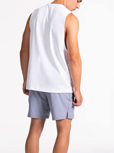 Wholesale OEM Custom Embroidery Crew Neck <b>White</b> Men <b>Tank</b> <b>Tops</b> Lightweight material Gym Training & Streetwear <b>Tank</b> <b>Top</b> For Men - Product Image 4