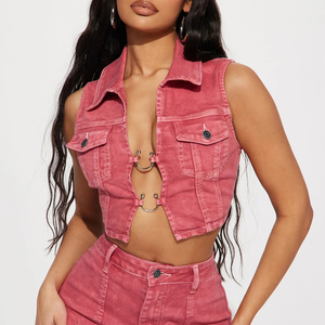 Shop Trendy Hooded Denim <b>Jackets</b> 100% Cotton Animal Print for Casual Looks and Fashion-Forward Style-Ronpex - Product Image 3
