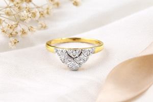 แหวนเงินแท้ 925 ประดับเพชรคิวบิกเซอร์โคเนีย งานแฮนด์เมด สำหรับผู้หญิง - ของขวัญวันเกิด - Product Image 3