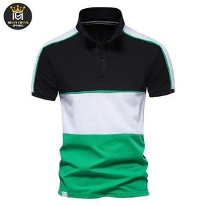 Nouveauté 100% coton Polyester hommes polos Polo à manches courtes respirant col rabattu taille personnalisée Service OEM - Product Image 4