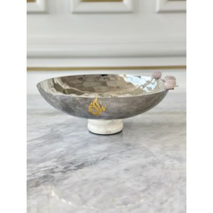 Bol de service moderne japonais élégant et personnalisé en nacre, merveilleux design fait à la main, ustensiles de cuisine en nacre - Product Image 6