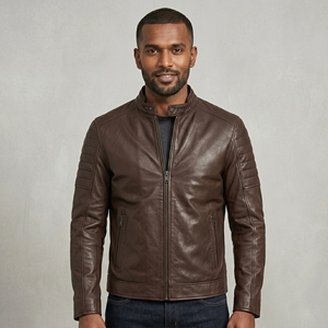 Chaqueta de Cuero Personalizada para Hombre, con Costuras de Textura Suave, Ajuste Cómodo, Diseños Personalizados, Prenda de Moda en Cuero Premium y Duradero - Product Image 1