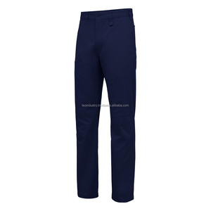 Pantalones de Trabajo Ligeros para Hombre, de Poliéster/Nailon, Transpirables, de Cintura Media, con Botones, Técnica de Tejido, Frente Plano, Diseño Bordado en Lona - Product Image 1