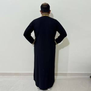 2025 ropa islámica de manga corta para hombres cómoda árabe Jubba Thobe OEM con servicio para niños de talla grande técnica lavada - Product Image 3